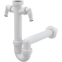 Сифон трубчатий Alca A82-DN40 з накидною гайкою 6/4" 