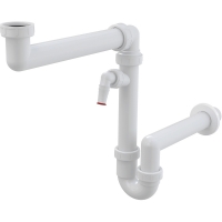 Сифон для мийки Alca A872P з штуцером