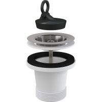 Донний клапан сифона для мийки Alca A34 подовжений 6/4"