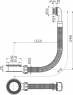 Злив-перелив для умивальника Alca A328B