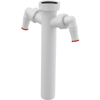 Перехідник Alca A44M-DN40 із двома підводками