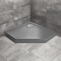 Душовий піддон Radaway Doros PT Compact 900x900х115 Stone антрацит