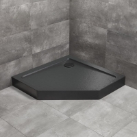 Душовий піддон Radaway Doros PT Compact 800x800х115 Stone чорний