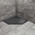Душовий піддон Radaway Doros PT 1000x1000х50 Stone чорний