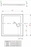 Душовий піддон Radaway Doros С 900x900x45 Stone антрацит
