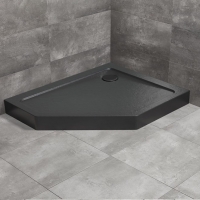Душовий піддон Radaway Doros PT E Compact 1000x900Lх115 Stone чорний