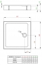 Душовий піддон Radaway Doros С Compact Stone 1000x1000x115 антрацит