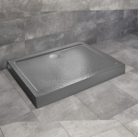 Душовий піддон Radaway Doros D Compact Stone 900x800x115 антрацит