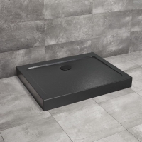 Душовий піддон Radaway Doros D Compact 900x800х115 Stone чорний