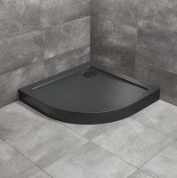 Душовий піддон Radaway Doros A Compact 800x800х115 Stone чорний