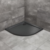 Душовий піддон Radaway Doros A 900x900х45 Stone чорний