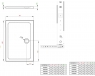 Душовий піддон Radaway Doros D 1000x900x50 Stone білий