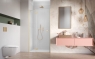 Душові двері Radaway Garda Brushed Gold DWJ 1000Lx1950 прозоре