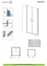 Душові двері Radaway Nes Gold DWD I 900x2000 прозоре