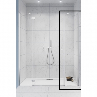 Нерухома частина дверей Radaway Torrenta Chrome DWJS 520x1950 прозоре