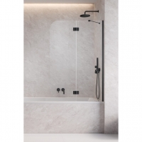 Шторка на ванну Radaway Garda Black PND II 1000Rx1500 прозоре