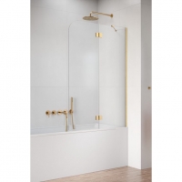 Шторка на ванну Radaway Garda Brushed Gold PND II 1200Rx1500 прозоре
