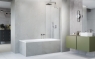 Шторка на ванну Radaway Idea Brushed Nickel PNJ II 800х1500 прозоре