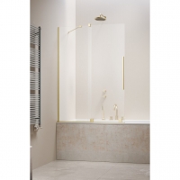 Шторка на ванну Radaway Furo Brushed Light Gold PND II двері 688Lх1500 прозоре