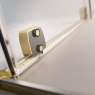 Шторка на ванну Radaway Furo Brushed Light Gold PND II двері 588Lх1500 прозоре