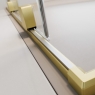 Шторка на ванну Radaway Furo SL Brushed Light Gold PND II двері 538Rх1500 прозоре