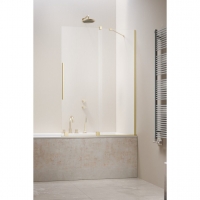 Шторка на ванну Radaway Furo Brushed Light Gold PND II двері 738Rх1500 прозоре