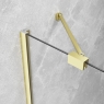 Шторка на ванну Radaway Essenza Brushed Light Gold PND II 1000Lx1500 прозоре