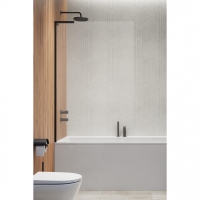 Шторка на ванну Radaway Modo SL Black PNJ II 500Lx1500 прозоре