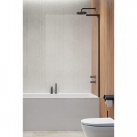 Шторка на ванну Radaway Modo SL Black PNJ II 1000Rx1500  прозоре