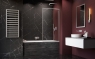 Шторка на ванну Radaway Modo Brushed Nickel F SL PNJ II 600Rx1500 прозоре