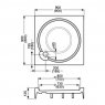 Поддон душевой Koller Pool Aloha-P 8000149 квадратный 90x90 см