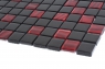 Мозаїка Котто Кераміка GM 8005 C2 Red Silver S6-Black 300×300x8