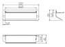 Тримач для рушника з поличкою Sonia Quick 185511