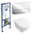 Комплект 4 в 1 Villeroy&Boch монтажная рама ViConnect 92246100 с клавишей смыва 92249061 и подвесным унитазом 5660HR0 Комплект 4 в 1 Villeroy&Boch монтажная рама ViConnect 92246100 с клавишей смыва 92249061 и подвесным унитазом 5660HR0