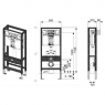 Инсталяционная система Tece 9300031 для подвесного унитаза