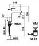 Смеситель для умывальника Laufen Twinpro 3.1162.1.004.121.1