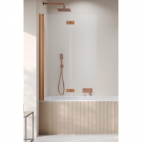 Шторка на ванну Radaway Nes Brushed Copper PND I 1300Lх1500 прозоре 