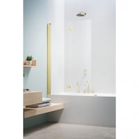 Шторка на ванну Radaway Nes Brushed Light Gold PND I 1100Lx1500 прозоре