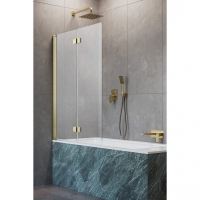 Шторка на ванну Radaway Nes Brushed Gold PNJ I 1300Lx1500 прозоре