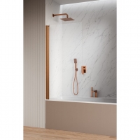 Шторка на ванну Radaway Nes Brushed Copper PNJ I 500Lх1500 прозоре 