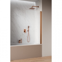 Шторка на ванну Radaway Nes Brushed Copper PNJ I 600Rх1500 прозоре 