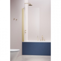 Шторка на ванну Radaway Nes Brushed Light Gold PNJ I 500Lх1500 прозоре