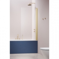 Шторка на ванну Radaway Nes Brushed Light Gold PNJ I 700Rх1500 прозоре