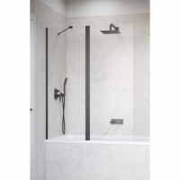 Шторка на ванну Radaway Nes Brushed GunMetal PND II 1200Lx1500 прозоре