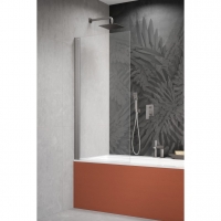 Шторка на ванну Radaway Nes Brushed Nickel PNJ I 500Lx1500 прозоре
