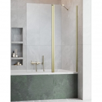 Шторка на ванну Radaway Nes Brushed Gold PND II 1200Rx1500 прозоре