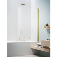 Шторка на ванну Radaway Nes Brushed Light Gold PND II 1200Rx1500 прозоре