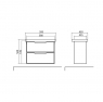 Тумба с умывальником Akvarodos "Венеция" 60 (консольная)
