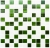 Мозаїка Котто Кераміка GM 4030 C3 Green D-Green M-White 300x300x4 