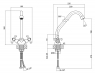 Смеситель для кухонной мойки Lidz (CRM) 75 21 272F-1